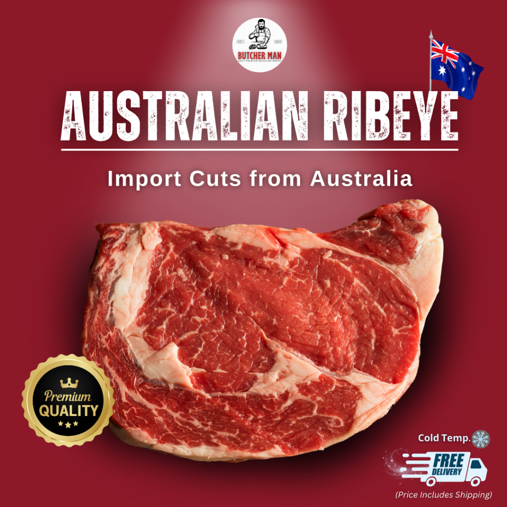 AUS Ribeye Steak 100% Grass-Fed Beef (Prime Steer) | เนื้อสเต็ก ริบอาย นำเข้าจากออสเตรเลีย