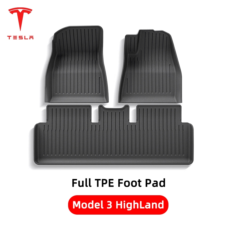 🚚จัดส่งจากไทย🚚แผ่นรองฝ่าเท้า TPE สำหรับ Tesla Model 3 Highland │ Menes พรมปูพื้น กันน้ำ ทำความสะอาดง่าย