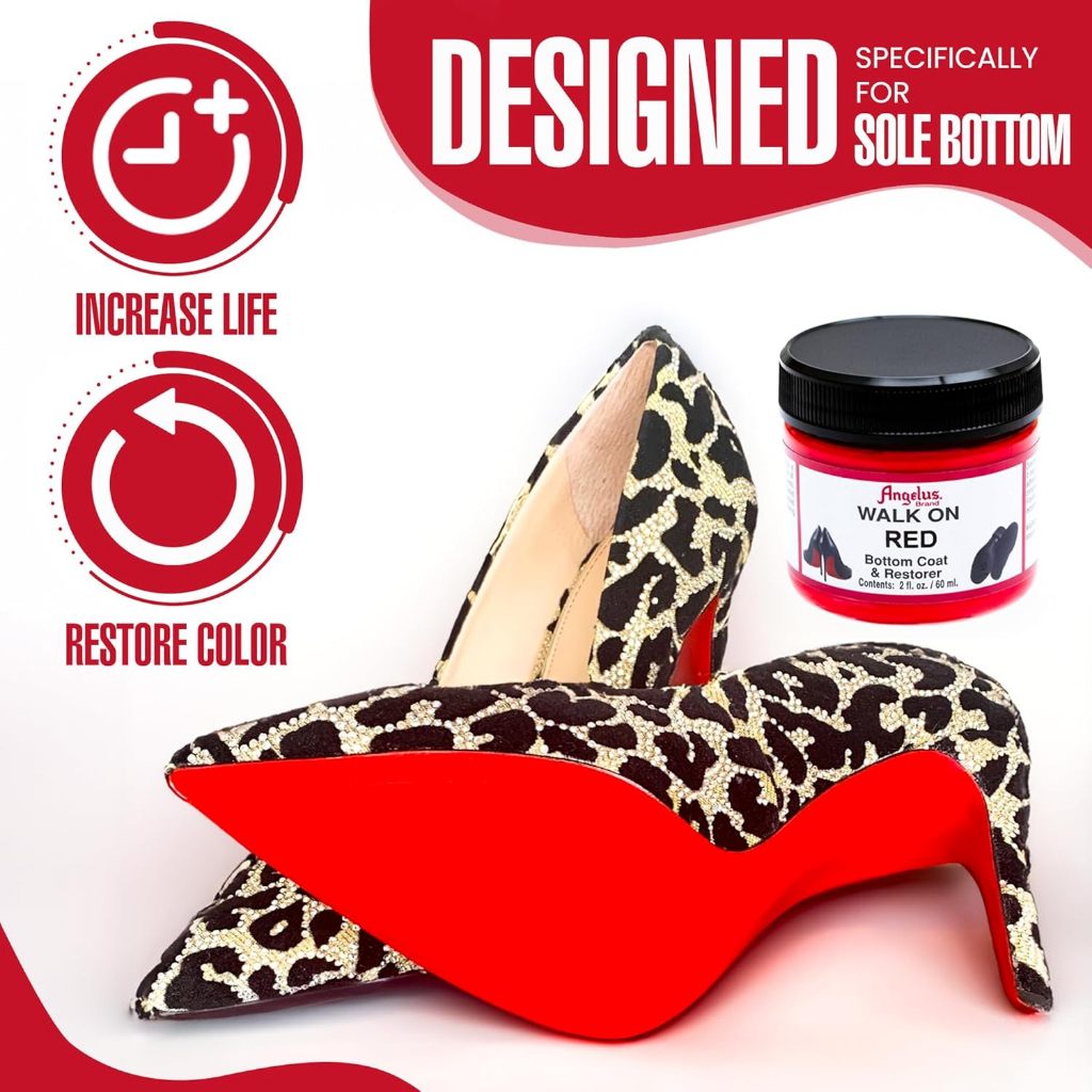 ANGELUS WALK ON RED bottom coat & restorer ขนาด 2 oz.