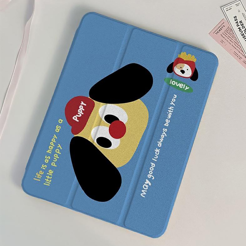 🪐24 ชั่วโมงเคส🪐เคส iPad Gen11 Pro11 2024 Air6 ลูกสุนัขหัวโต เคสiPadหมุน 360° Gen9/8 10.2 Air7 MINI7 - รูปที่ 5