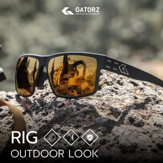 GATORZ - RIG Made In USA รับประกัน Lifetime แว่นทหาร Tactical กันแดด ป้องกันสะเก็ด เทรล กีฬา [แก้ปัญหาสีแล้ว]