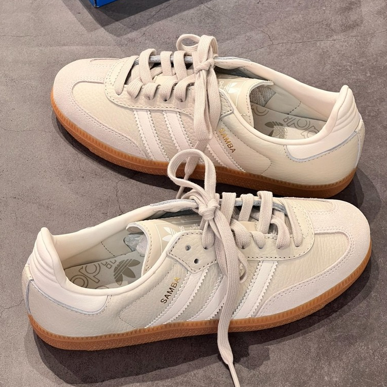 (ของแท้ 100%) adidas originals Samba og รองเท้าผ้าใบลำลองและสบายสำหรับผู้ชายและผู้หญิง