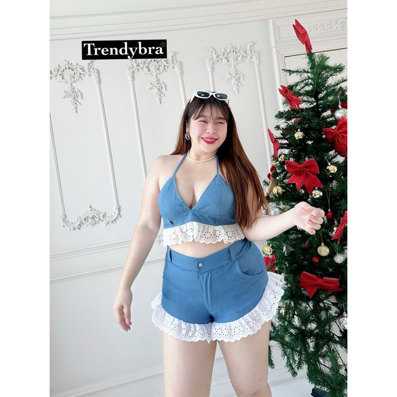 .(อก40-56)    ชุดเซ็ตบิกินี่สาวอวบ ไซส์ใหญ่ ดีเทลน่ารัก ใส่สวยสุดๆ #Bi014 ราคา ถูกที่สุด ดีลบีเคเค แกลเลอรีภาพที่ 2