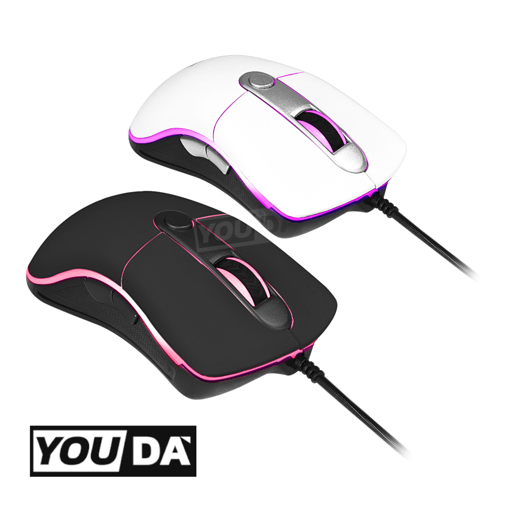 YOUDA เมาส์เกมมิ่ง LED RGB รับประกัน 1ปี เล่นเกมส์/ใช้งาน ปรับDPIได้ 4ระบบ YD-L304 เมาส์LED เมาส์USB เมาส์แบบมีสาย เมาส์