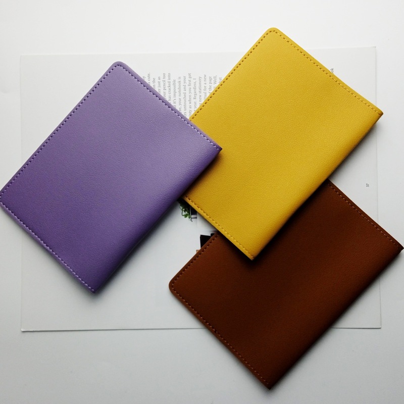 PU ปกพาสปอร์ต PU ซองพาสปอร์ต ปกป้องข้อมูล วัสดุหนัง Passport case