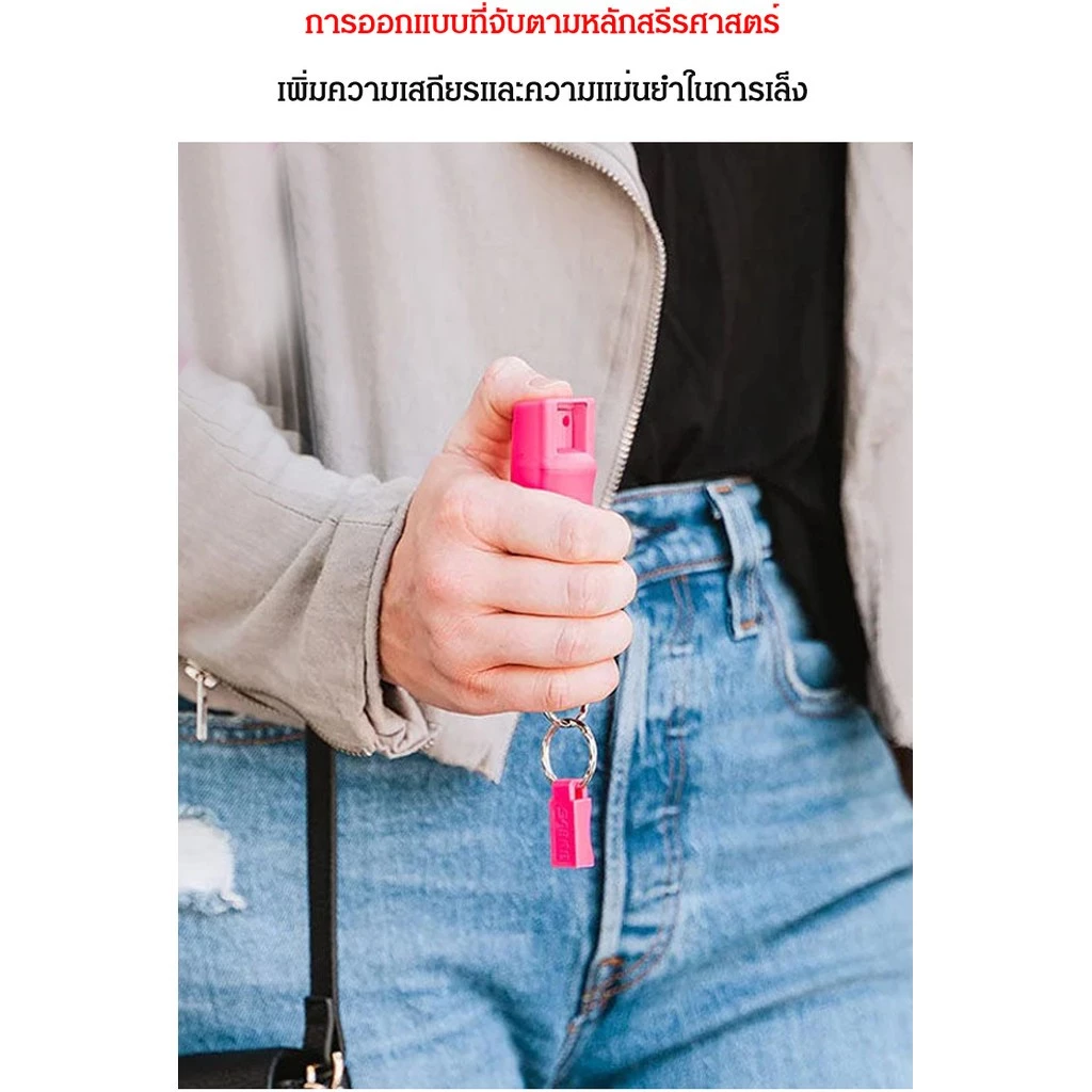 พวงกุญแจสเปรย์ป้องกันตัวแบบพกพา thumbnail 8