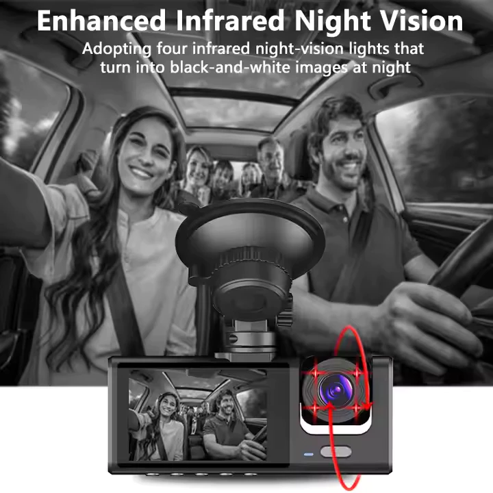 CACO กล้องติดรถยนต์ 3 เลนส์ 1080P Dash Cam HD Night Vision S1 thumbnail 9
