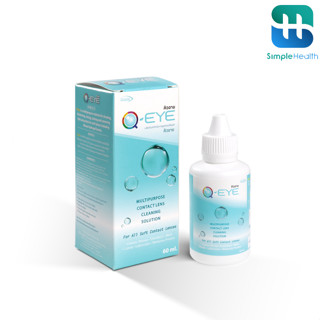 Simple health น้ำยาล้างคอนแทคเลนส์ น้ำยาล้างแช่คอนแทค Qeye ค…