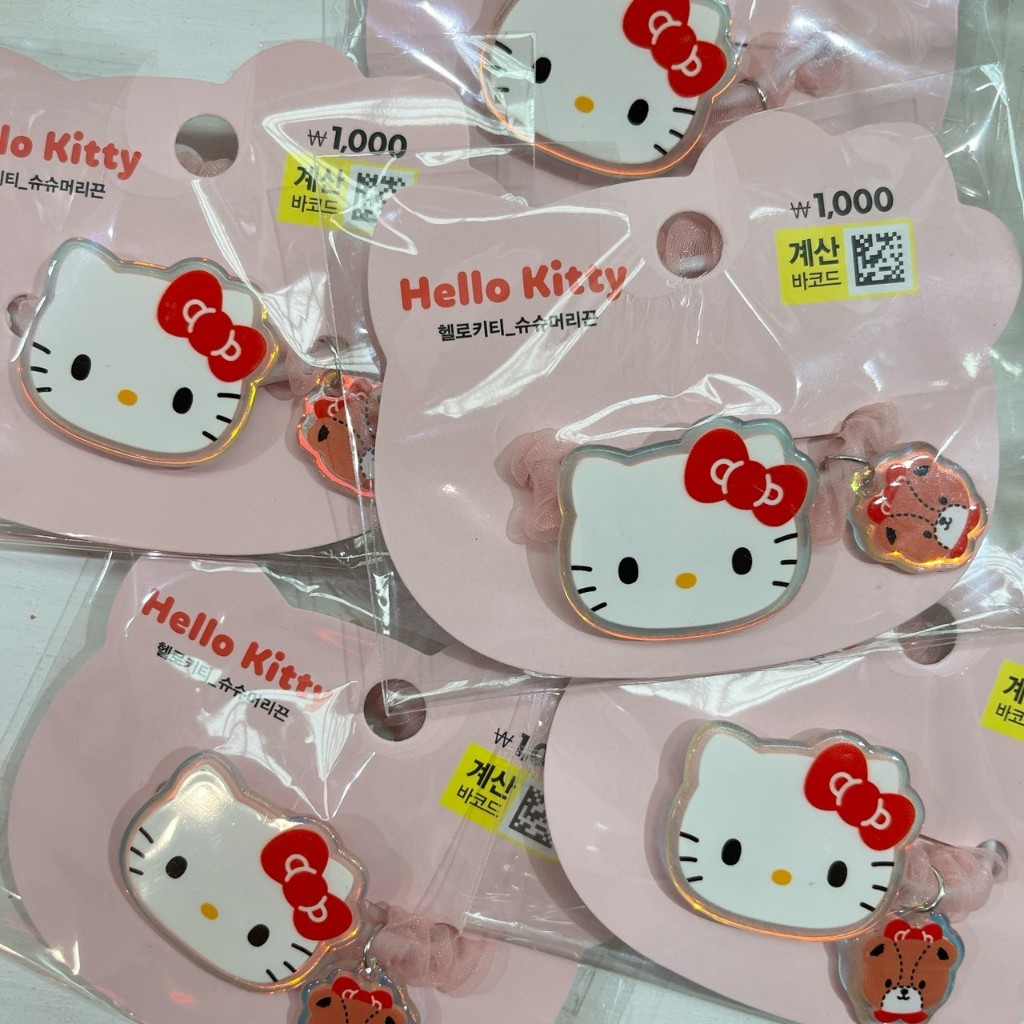 ❤️(พร้อมส่ง!!!) ❤️ ยางรัดผม kitty+หมีจากเกาหลี Diso เกาหลี Hello kitty น่ารักมากๆ