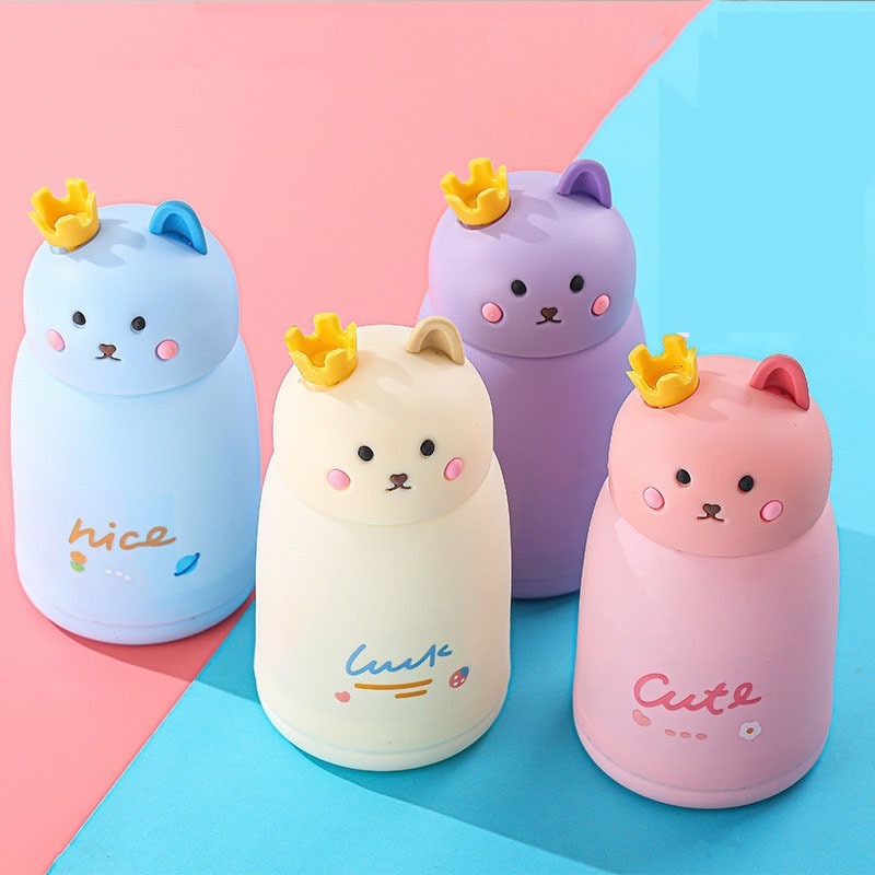 (สินค้าพร้อมส่งจากไทย) กระบอกน้้ำ  ลาย แมวน้อย ขนาด 360 ml