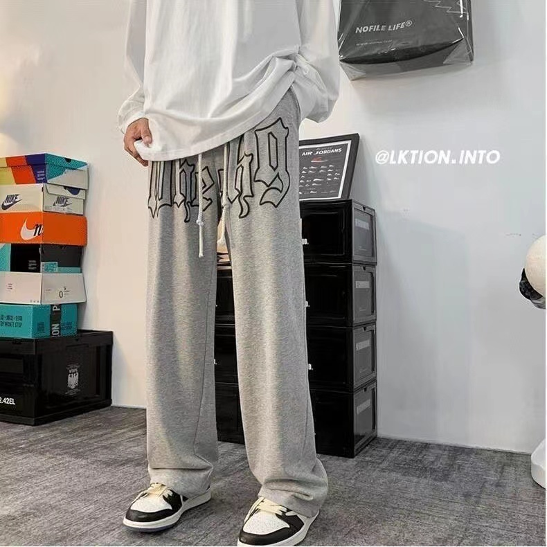 พร้อมส่งกางเกงขายาว ผ้าสำลี จ็อกเกอร์ Jogger Pants หญิง/ชาย - รูปที่ 5