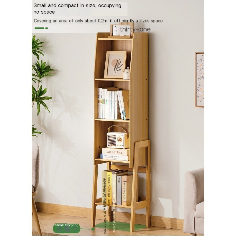 บ้านชั้นวางหนังสือขนาดเล็กชั้นวางหนังสือชั้นวางหนังสือชั้นวางหนังสือเด็กห้องนั่งเล่นผนังตู้เก็บของเบ็ดเตล็ดห้องนอนง่ายตู - รูปที่ 6