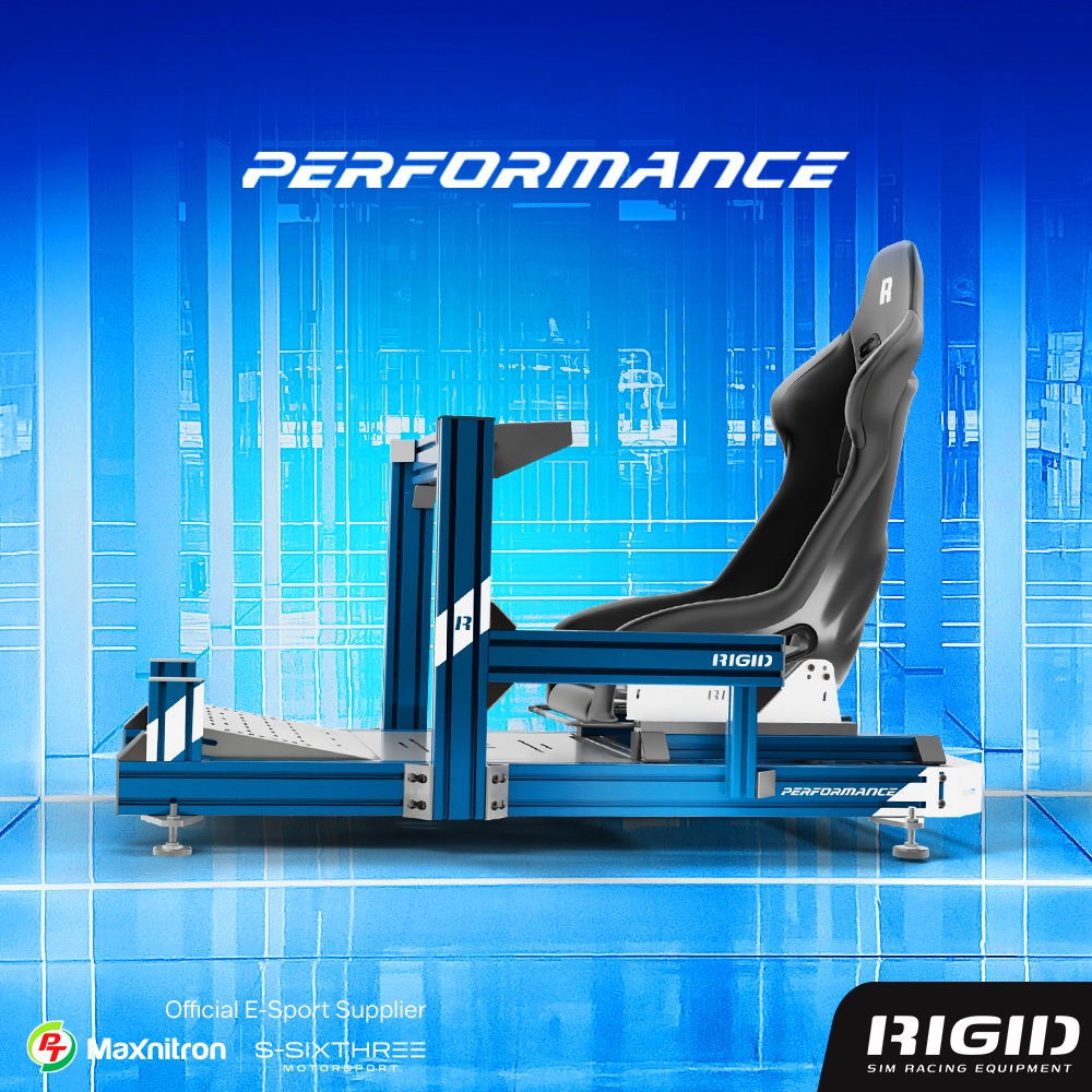 RIGID Performance สีน้ำเงิน F87 Blue โครง Cockpit อลูมิเนียมโปรไฟล์สำหรับเกมแข่งรถ