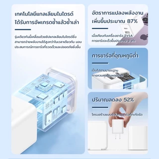 หัวชาร์จ 45W USB Type C Fast Charging หัวชาร์จเร็ว USB A+USB C แบบพกพา ที่ชาร์จ USB C สนับสนุนประเภท C PD