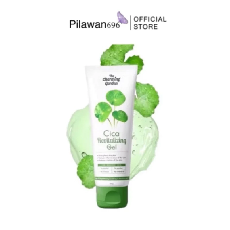 Cica Revitalizing Gel เจลกู้ผิวใบบัวบก 50 g. The charming garden