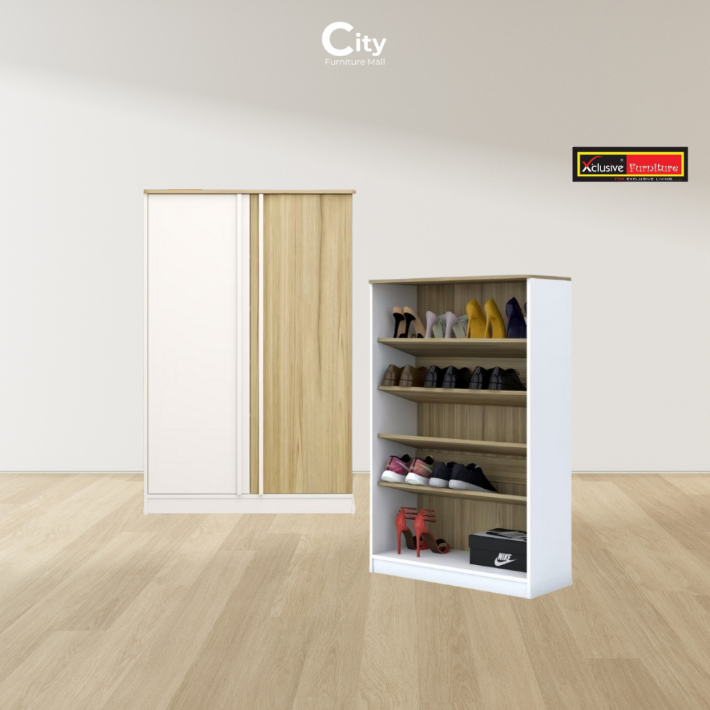 Xclusive ตู้รองเท้า 2 บานเปิด WS-117