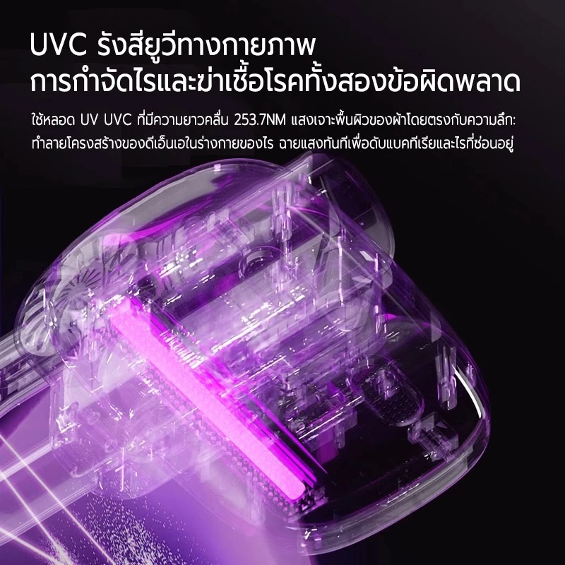 เครื่องดูดฝุ่นไร้สาย 55000PA ดูด ถู 8in1 กำจัดไร ใช้ได้ทั้งรถและบ้าน thumbnail 5