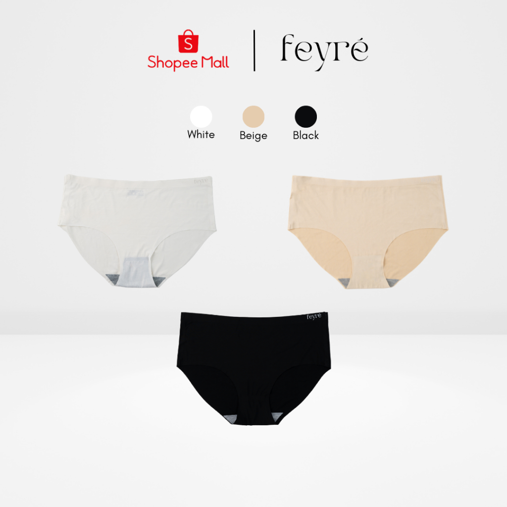 Feyre - (M - 3XL) Seamless Panties รับประกัน 6 เดือน กางเกงในไร้ขอบ ใส่สบาย ขอบบางเฉียบ ใส่กับชุดไหนก็ไม่โป๊ะ!