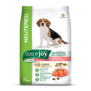 [ล็อตใหม่] Dog N Joy Neutered ด็อก เอ็นจอย อาหารสุนัข สุนัขโต ทำหมัน รส แซลมอน ขนาด 1.5 kg