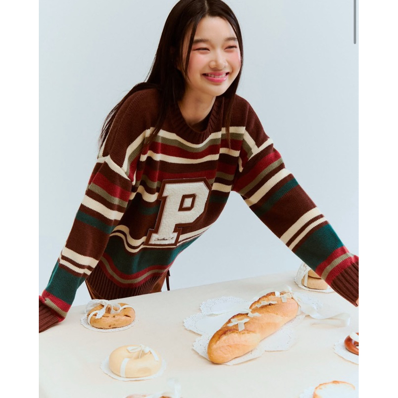 called_p rainbow sweater : gingerbread