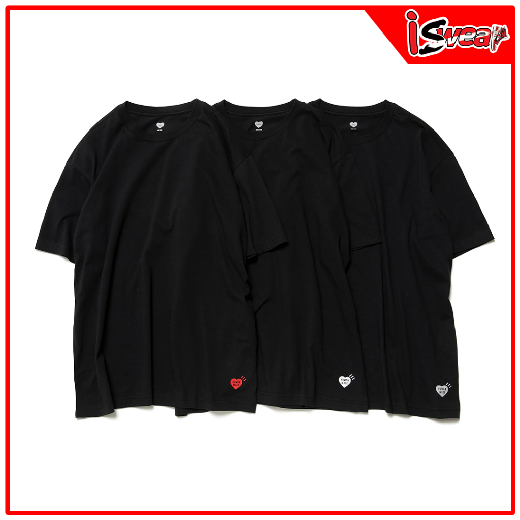 เสื้อยืด Human Made 3-PACK T-SHIRT (ขายแยก) ของแท้💯 พร้อมส่ง