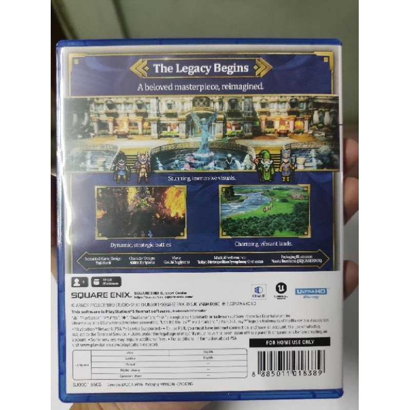 ขายแผ่นเกมส์ ps5 Dragon Quest 3 remake zone asia สภาพใหม่มาก โค้ดใช้แล้ว