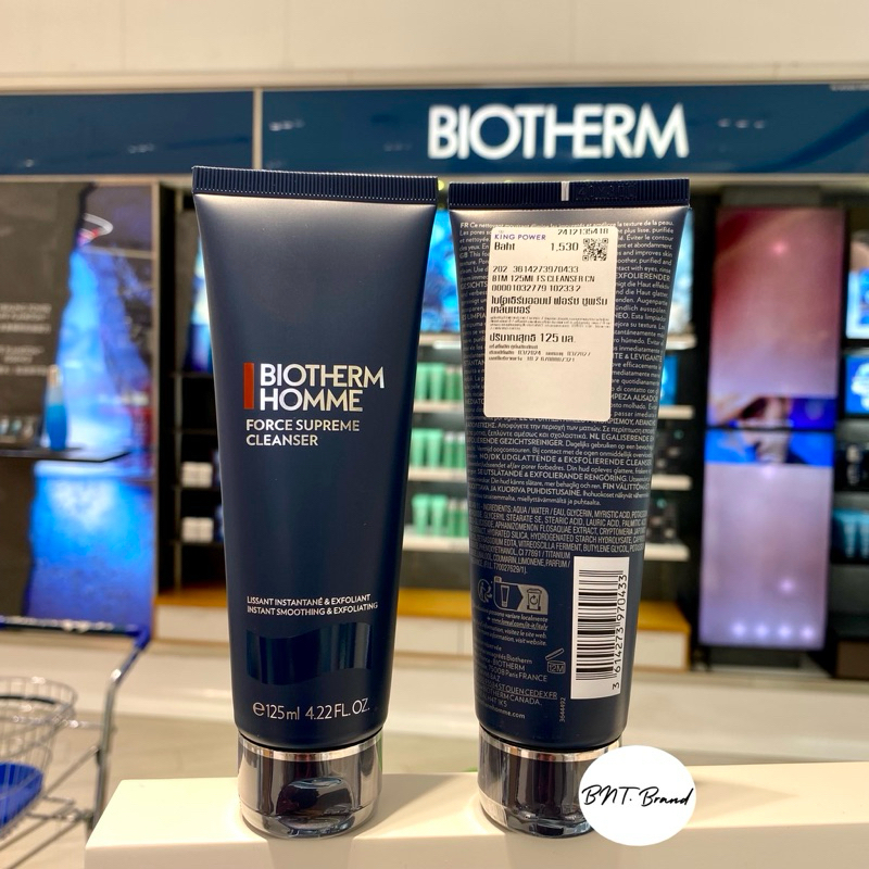 🔥พร้อมส่ง🔥(แท้100% จากKingPower)BIOTHERM Homme Force Suprem Cleanser 125 ml.