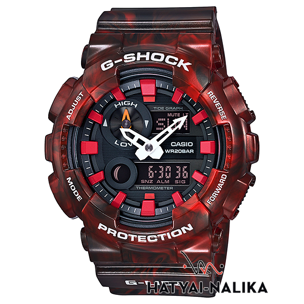 🔥ของแท้🔥 นาฬิกา G-SHOCK หายาก รุ่น GAX-100MB-4A,GAX-100MB-4,GAX-100MB,GAX-100 สีแดงเลือดหมู