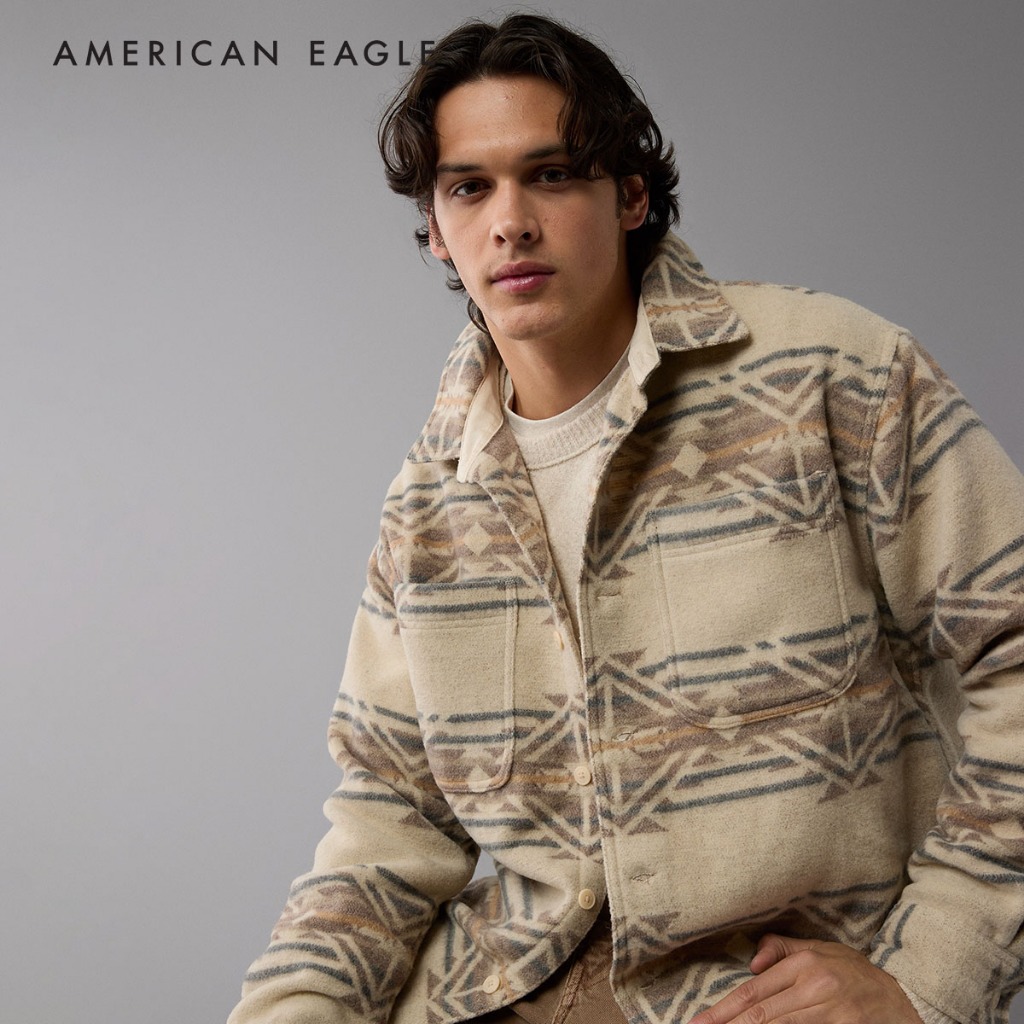 American Eagle Printed Shirt Jacket เสื้อเชิ้ต แจ็คเก็ต ผู้ชาย (EMSH 015-6415-247)