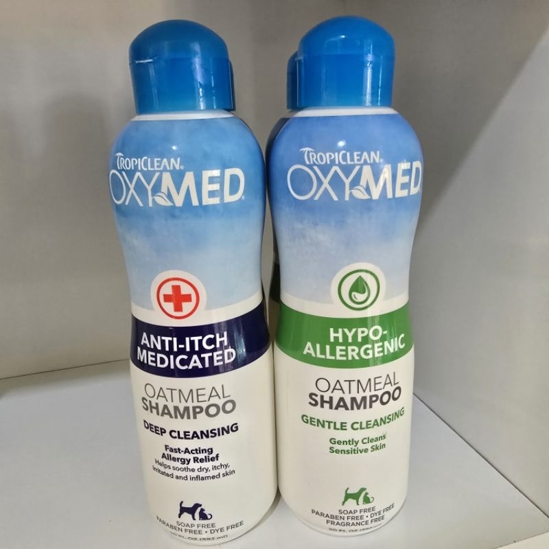 Tropiclean Oatmeal shampoo 592ml. สูตรแพ้ง่ายและสูตร Medicate