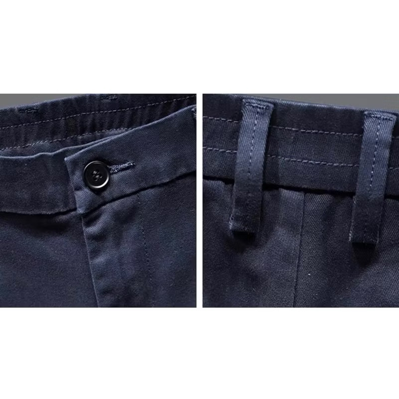 กางเกงขาเต่อ 5 ส่วน ชิโน่ ผ้ายืดนิดหน่อย เอว 28-38 นิ้ว กางเกงทำงานผู้ชาย - รูปที่ 4