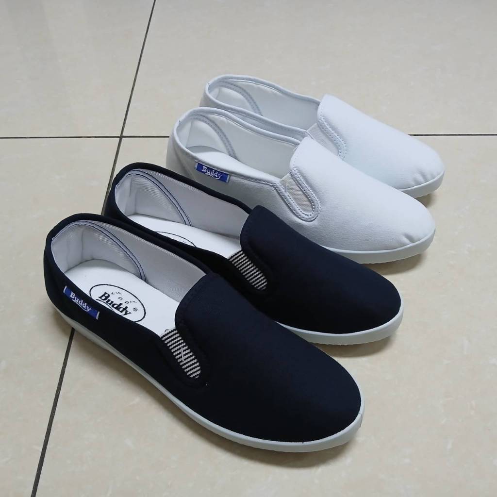 Buddy รองเท้าผ้าใบชาย-หญิง  รุ่น B-113  (รุ่นไม่มีรูระบายข้าง)