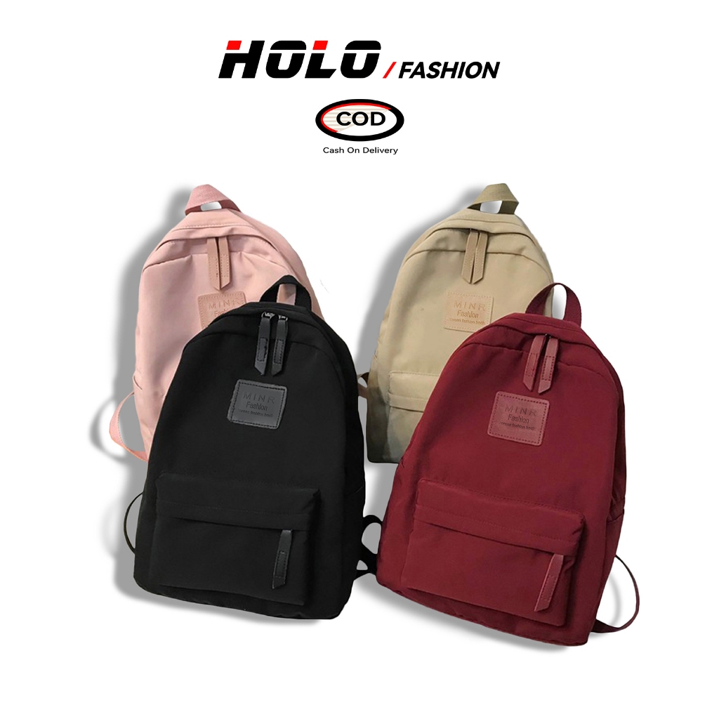 4 สีคลาสสิกกระเป๋าเป้สะพายหลังผู้หญิงเกาหลีพักผ่อนโรงเรียนเดินทางกระเป๋าเป้สะพายหลัง