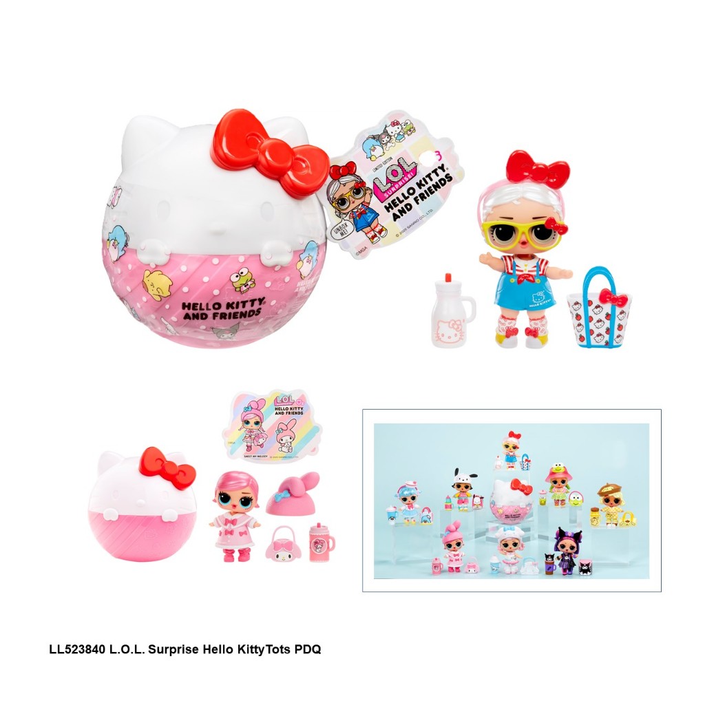 LOL(แอลโอแอล)Surprise Hello KittyTots PDQ ของเล่นตุ๊กตาแอลโอแอลเซอร์ไพร์ส เฮลโหล คิตตี้ รหัส LL523840