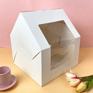 กล่องเค้กทรงบ้าน 1/2-2 ปอนด์