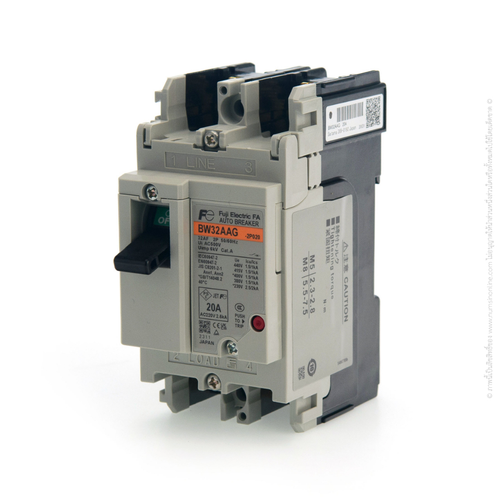 เบรกเกอร์ 20A 2P FUJI BW32AAG