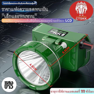 🔥🔥( ประกัน 1 ปี ) ไฟฉายคาดหัว TS-877 LED วอลุ่มปรับแสงหรี่ พร้อมจอดิจิตอล พร้อมส่ง