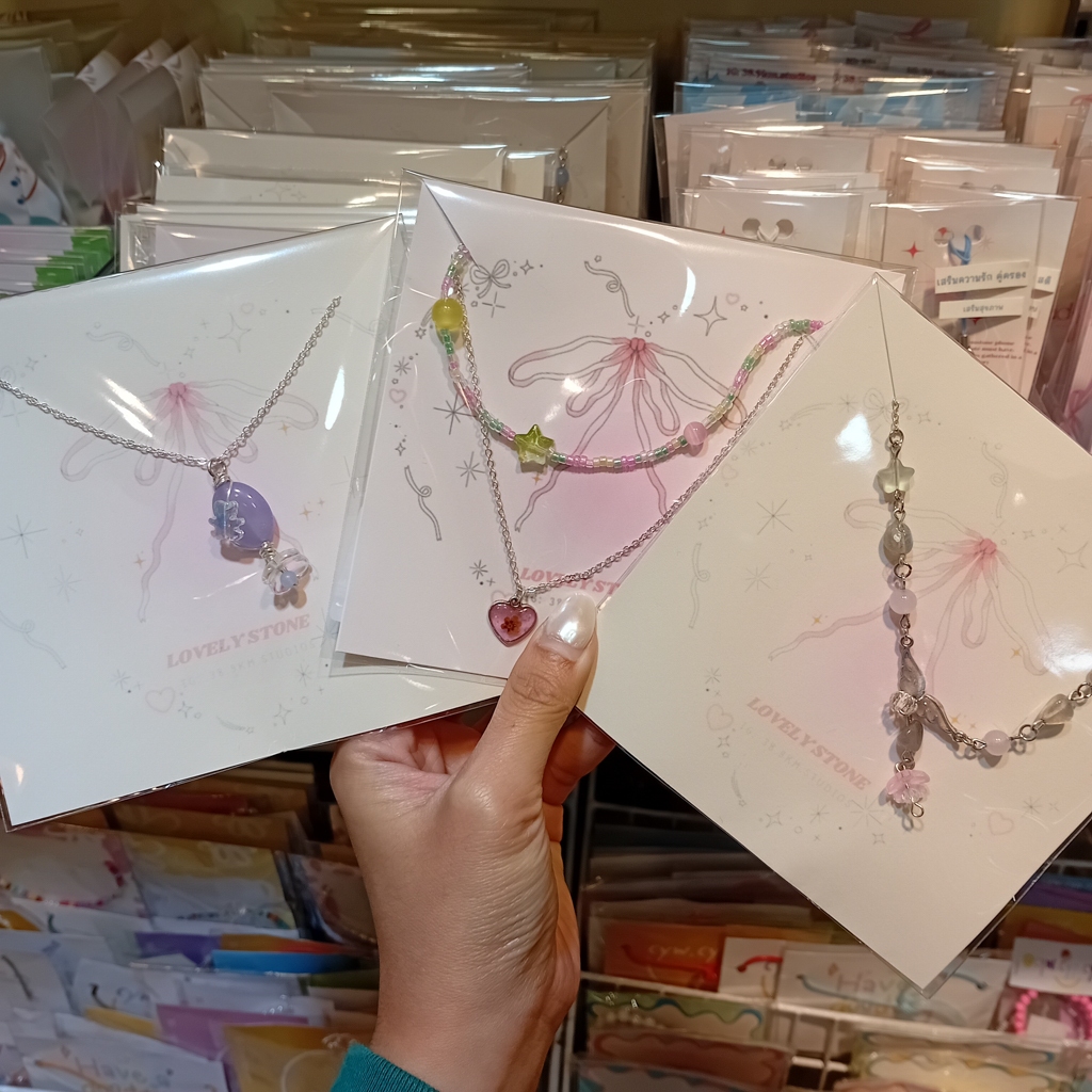 **inbox สอบถามก่อนสั่งซื้อ** สร้อยคอลูกปัดหิน [38.9km.studio x LTP.official]