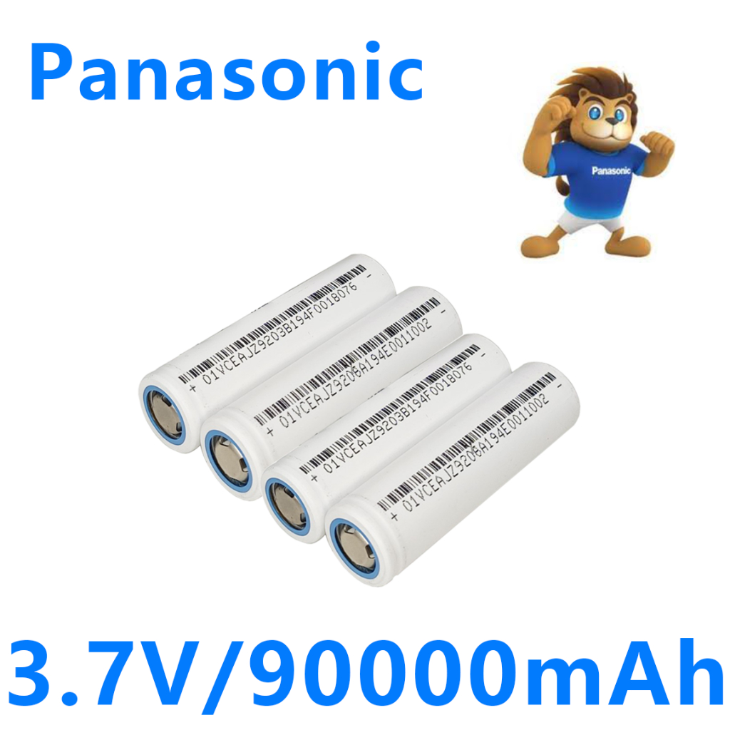 Battery ของแท้ ถ่านชาร์จ แบตเตอรี่ 18650 Li-ion 3.7V 90000mAh แบตเตอรี่ลิเธียม หัวแบน ถ่านชาร์จคุณภาพสูง แบตเตอรี่