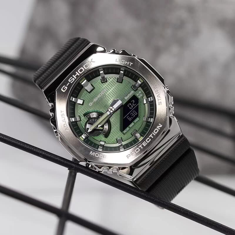 CASIO G-SHOCK STEEL GBM-2100 ของแท้ ประกันศูนย์ Cmg 1 ปี Tough Solar การเชื่อมต่อแบบไร้สายโดยใช้ Bluetooth®