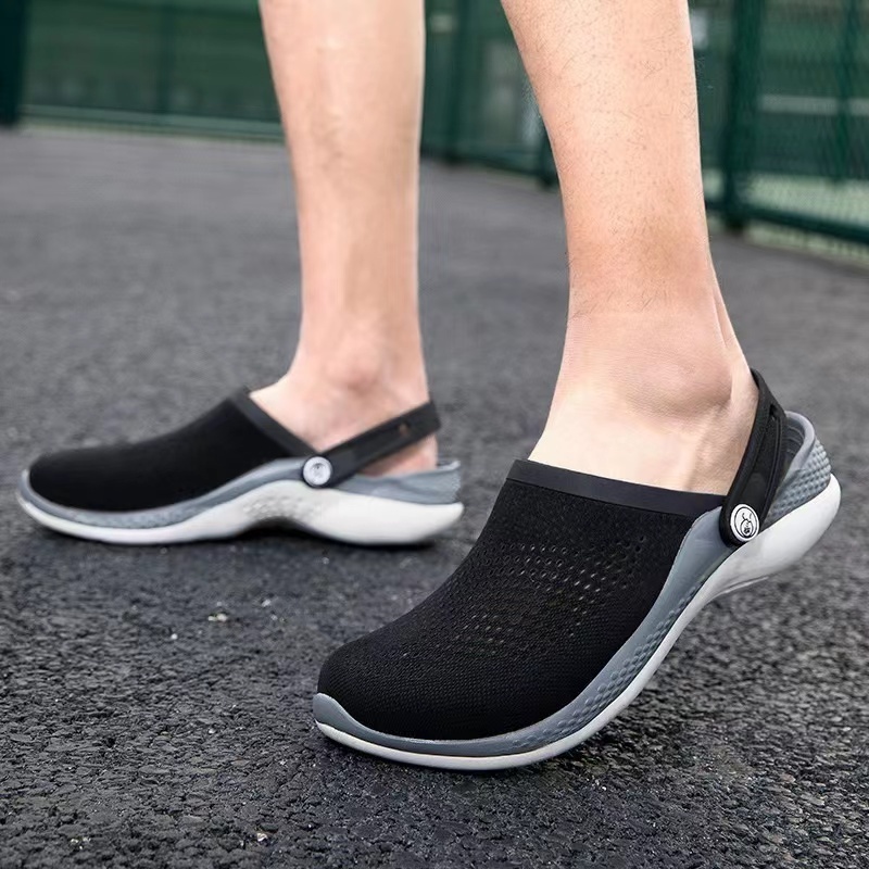 Crocs Literide 360 Clog รองเท้าผู้ชายรองเท้าแตะขี้เกียจลําลองรองเท้าแตะกลางแจ้ง / แจกถุงเท้าCrocs