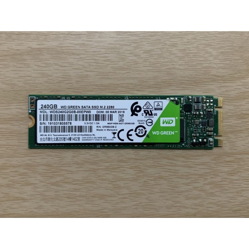 WD GREEN SATA M.2 240GB