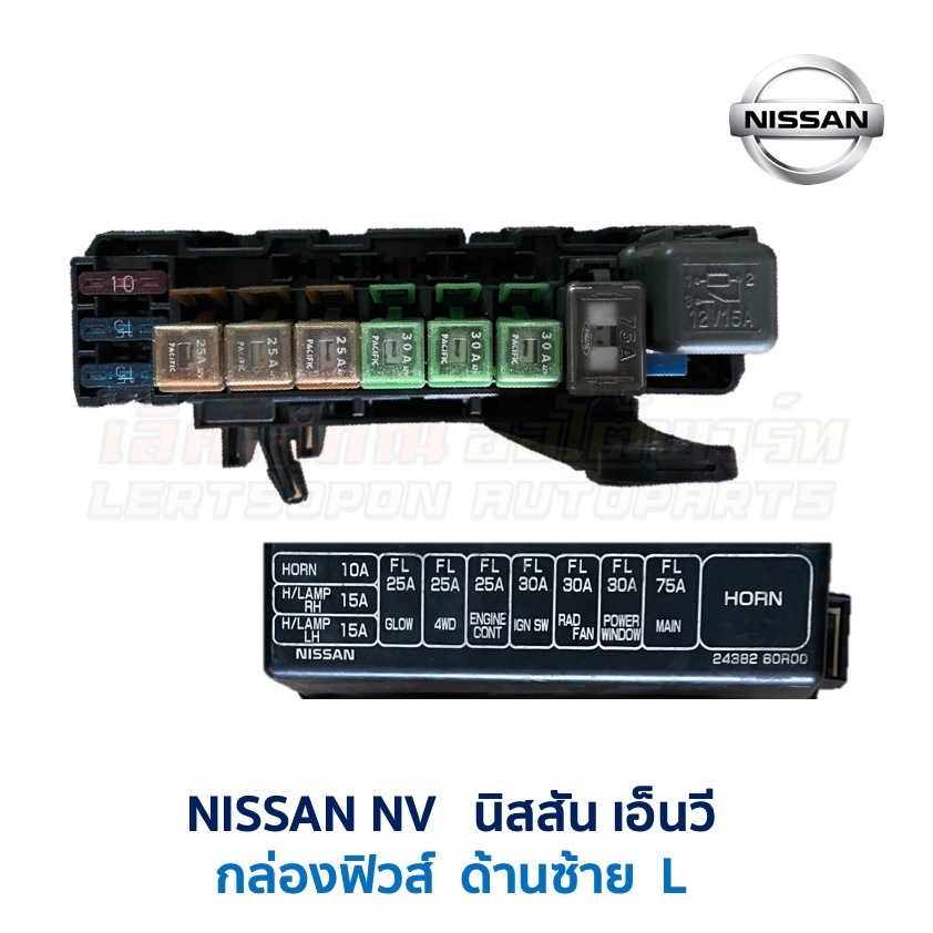 กล่องฟิวส์ นิสสัน เอ็นวี NISSAN NV (ด้านซ้าย) (อะไหล่แท้ มือสองญี่ปุ่น มีรับประกัน)