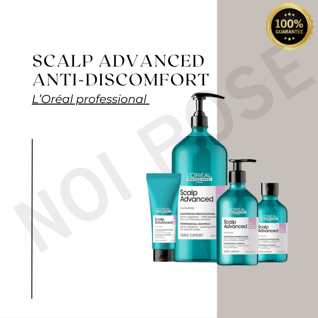 LOreal  Scalp Advanced  ANTI-DISCOMFORT  shampoo/treatment ลอริอัลแชมพูดูแลหนังศรีษะอ่อนแอ