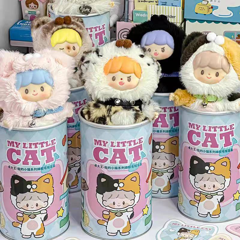พร้อมส่งในไทย !! กล่องสุ่ม แบบสุ่ม zZoton My Little Cat Series PVC Plush blind box พวงกุญแจ ของแท้100%