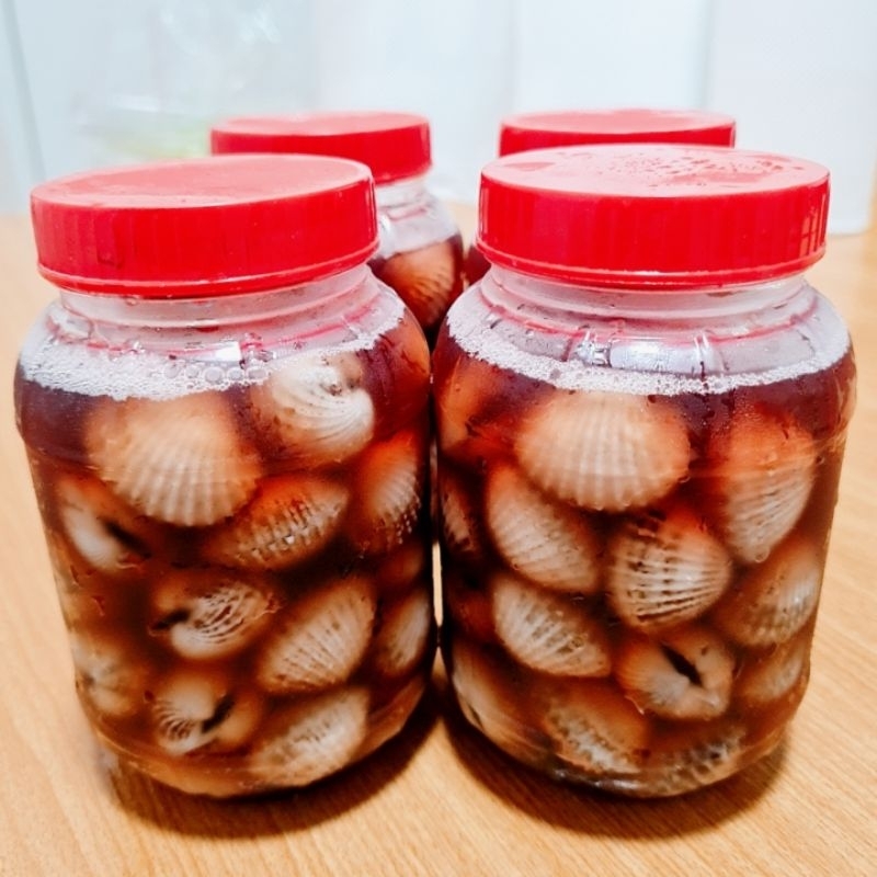 หอยเเครงดองน้ำปลากวนแบบกระปุก300กรัม