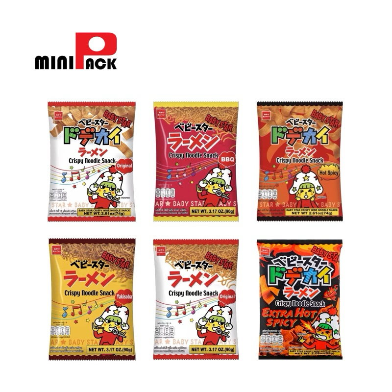 Baby star ขนมอบกรอบบะหมี่ปรุงรสสัญชาติญี่ปุ่น