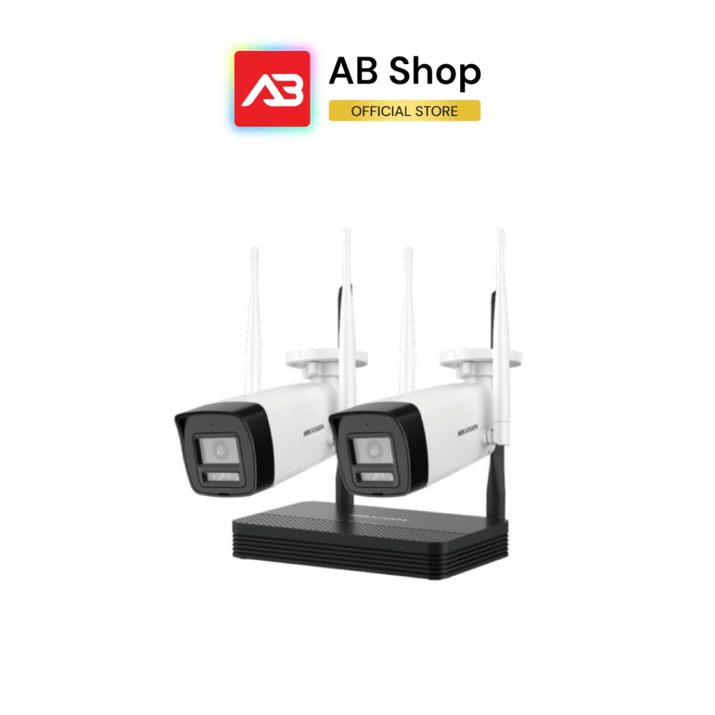 HIKVISION ชุดกล้องวงจรปิด WIFI 2 ล้านพิกเซล 2 ตัว รุ่น NKS422W0H
