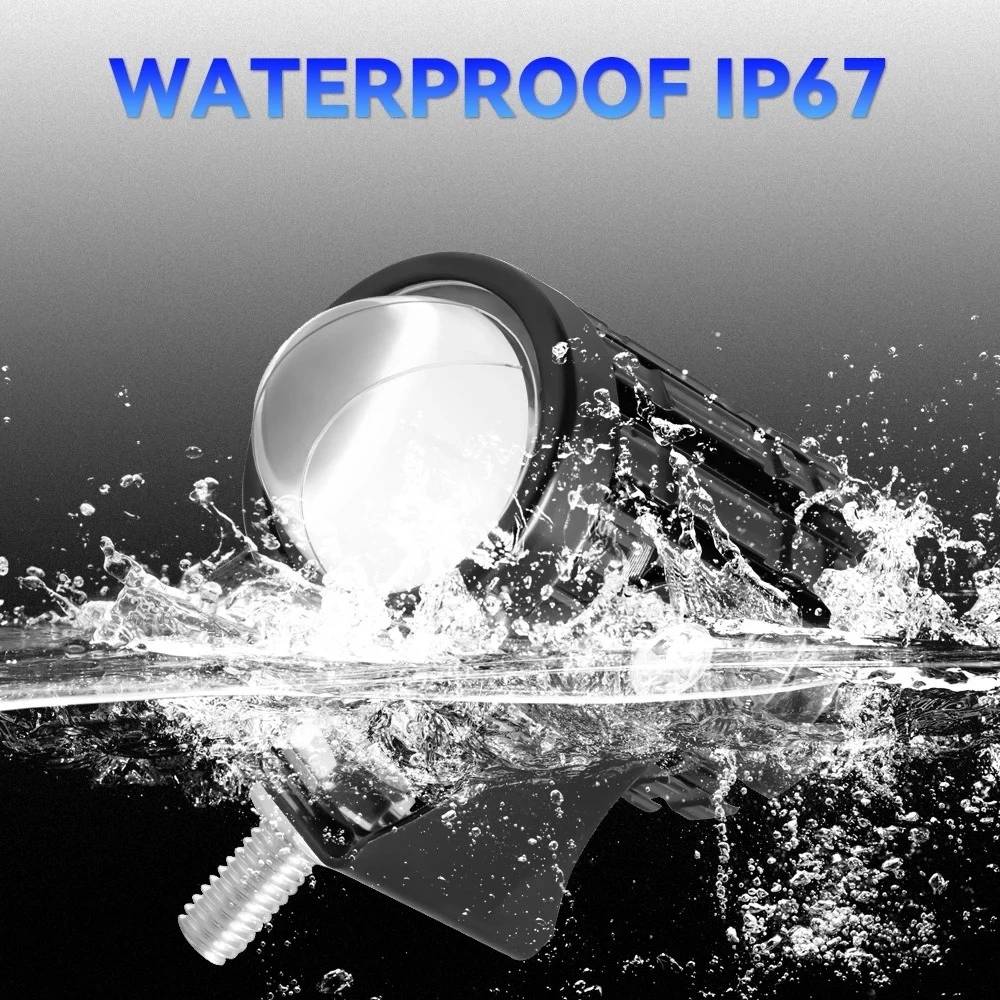 AUTO REPAIR ไฟสปอร์ตไลท์มอเตอร์ไซค์ รถจักรยานยนต์ LED DC12V-24V ไฟสปอร์ทไลท์ LED ระดับกันน้ำ IP68 ไฟคู่สีเหลืองและสีขาว - รูปที่ 3