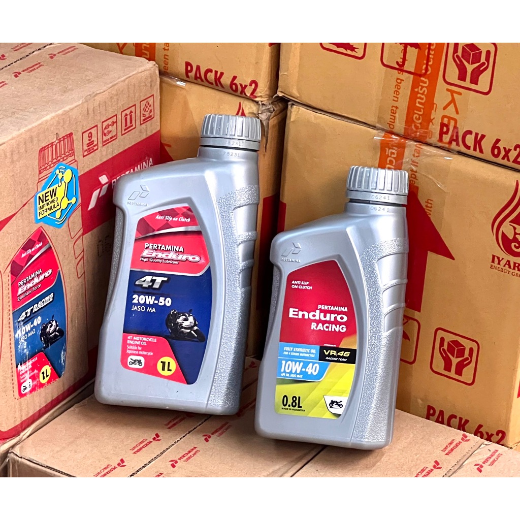 น้ำมันเครื่องเอ็นดูโร่Enduro Synthetic Foce 10W-40/20W-50 jaso ma2 Racing 0.8และ1ลิตร